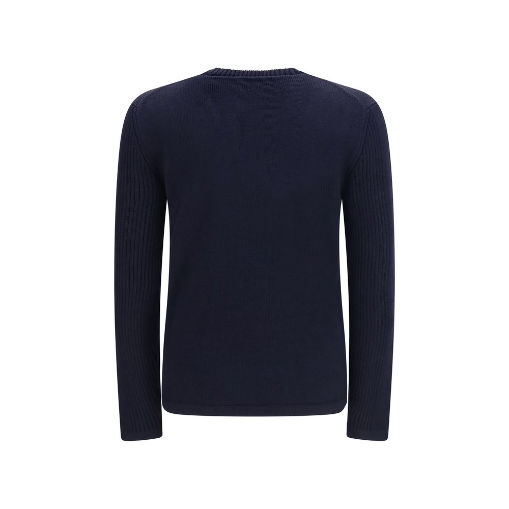 Blauer Wollpullover Oves Aries