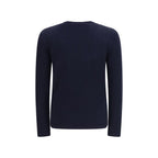 Blauer Wollpullover Oves Aries