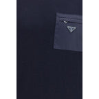 Blauer Wollpullover Oves Aries
