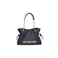 Schwarze Handtasche aus Polyester