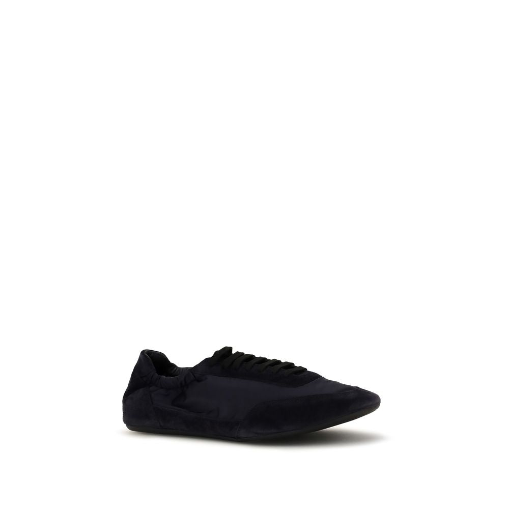Blaue Gummisport-Sneaker