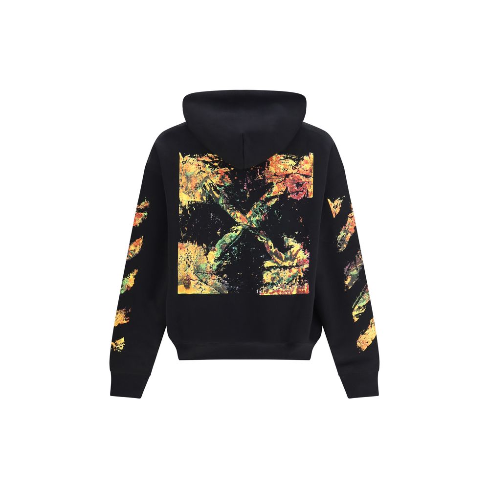 Schwarzer Baumwoll-Sweatshirt