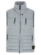 Graue ärmellose Jacke aus Polyamid