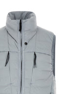 Graue ärmellose Jacke aus Polyamid
