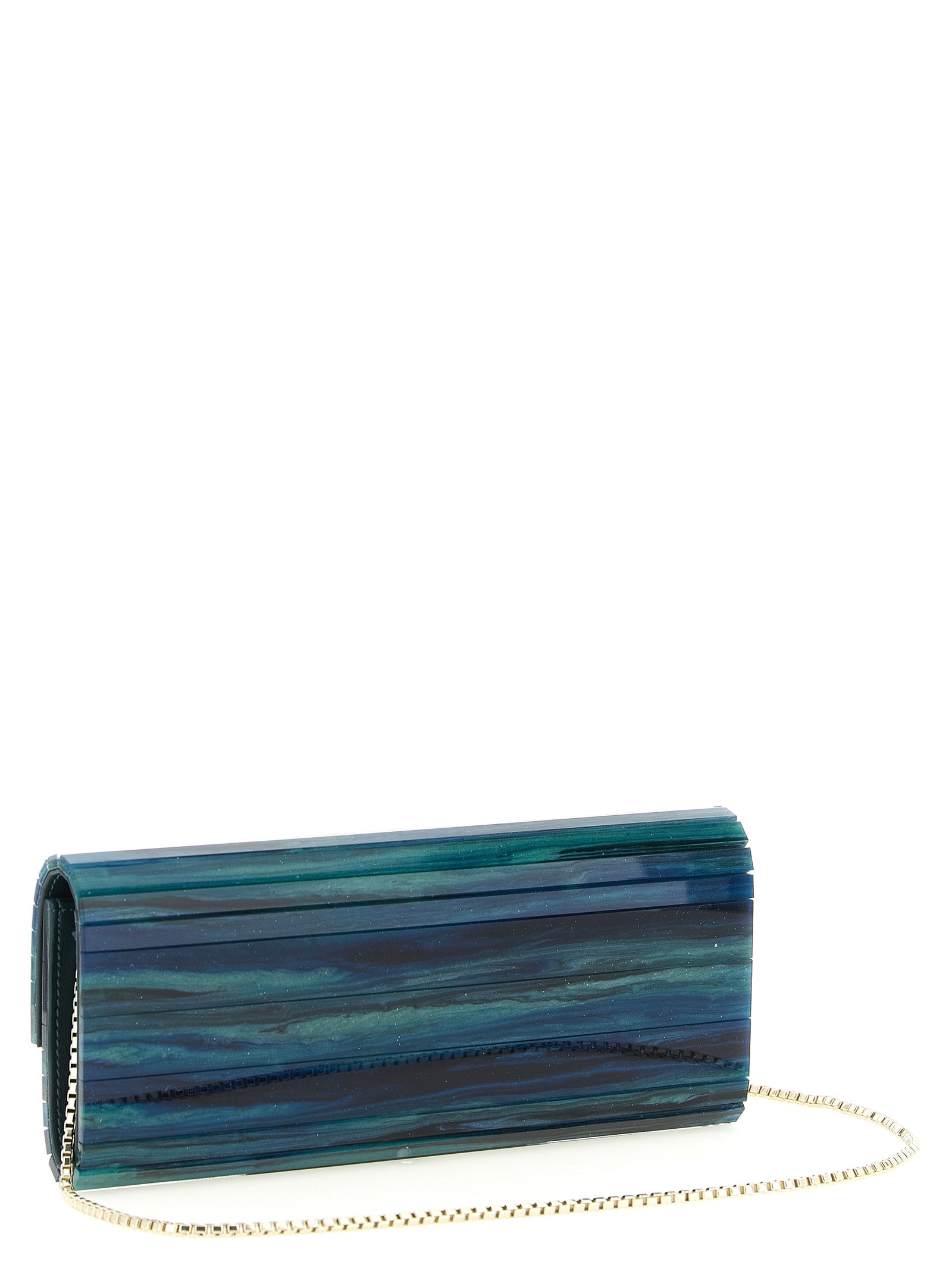 Zweifarbige Clutch aus Polyester