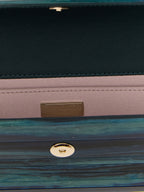 Zweifarbige Clutch aus Polyester