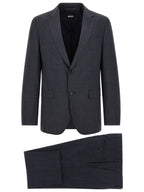 Blaues Zweiteiler-Anzug aus Polyester