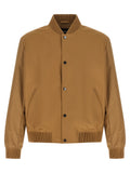 Beige Polyester Bomber