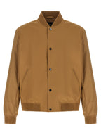 Beige Polyester Bomber