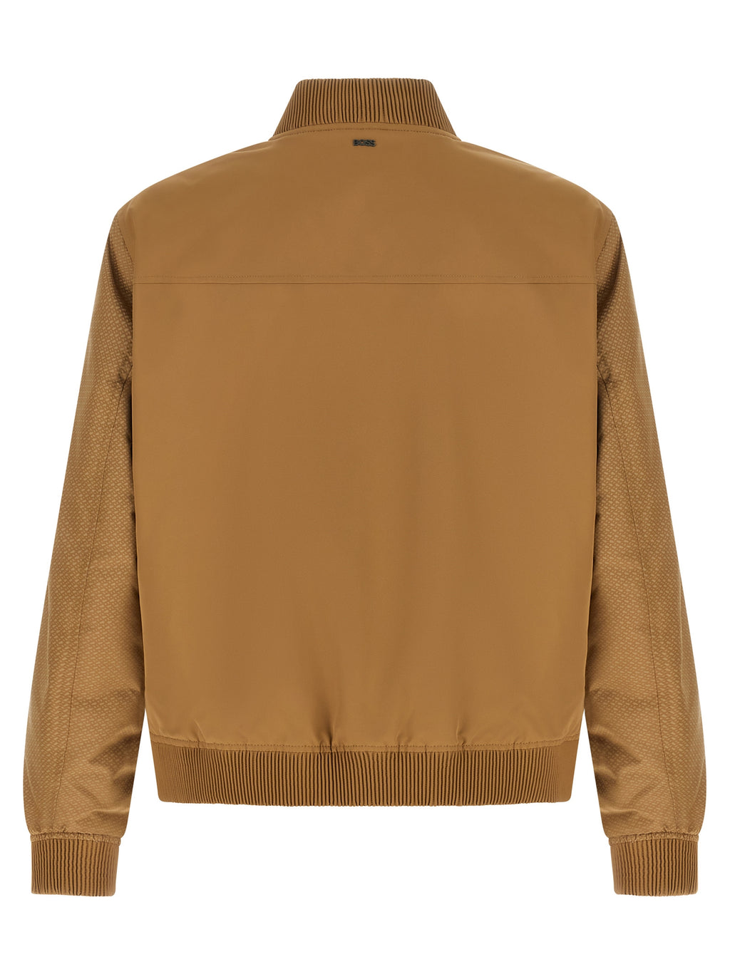 Beige Polyester Bomber
