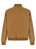 Beige Polyester Bomber