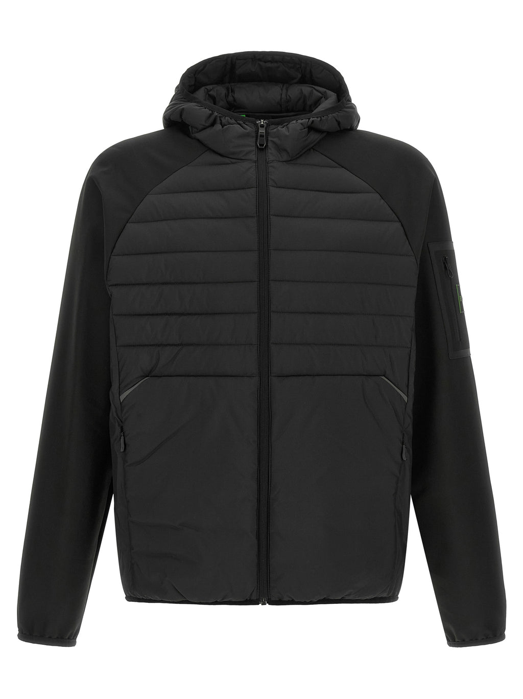Schwarzes Sweatshirt aus Gummi