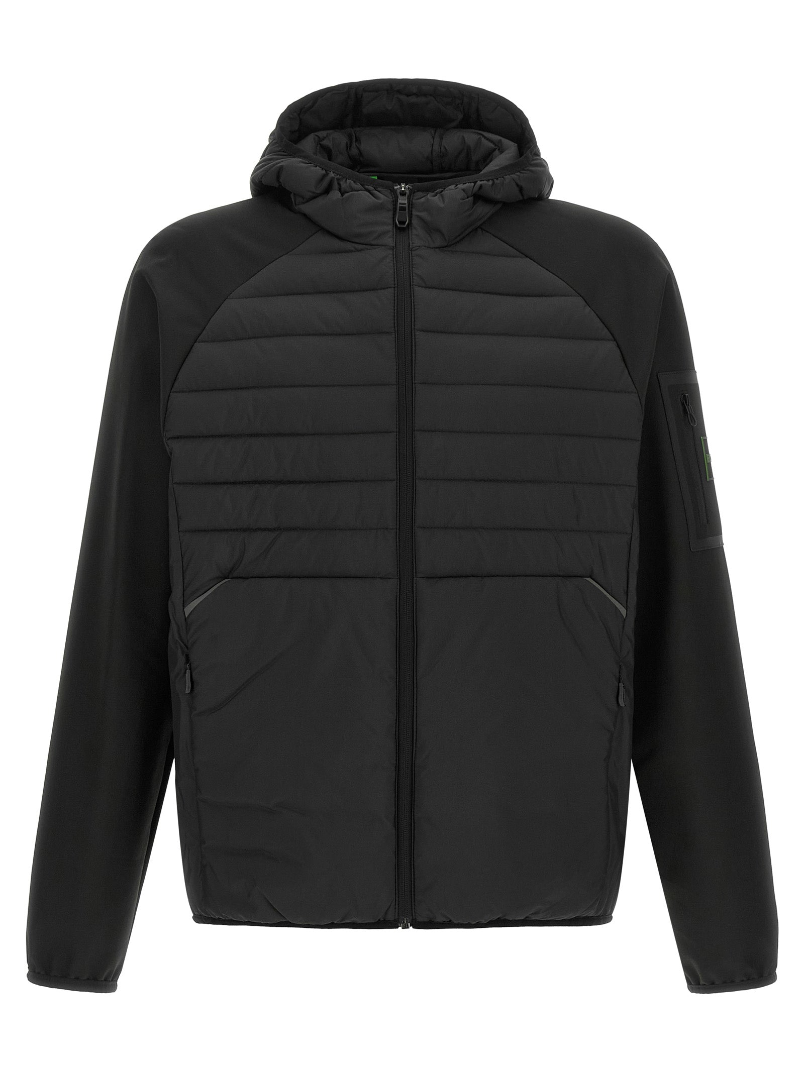 Schwarzes Sweatshirt aus Gummi