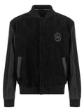 Schwarzer Bomber aus Polyester