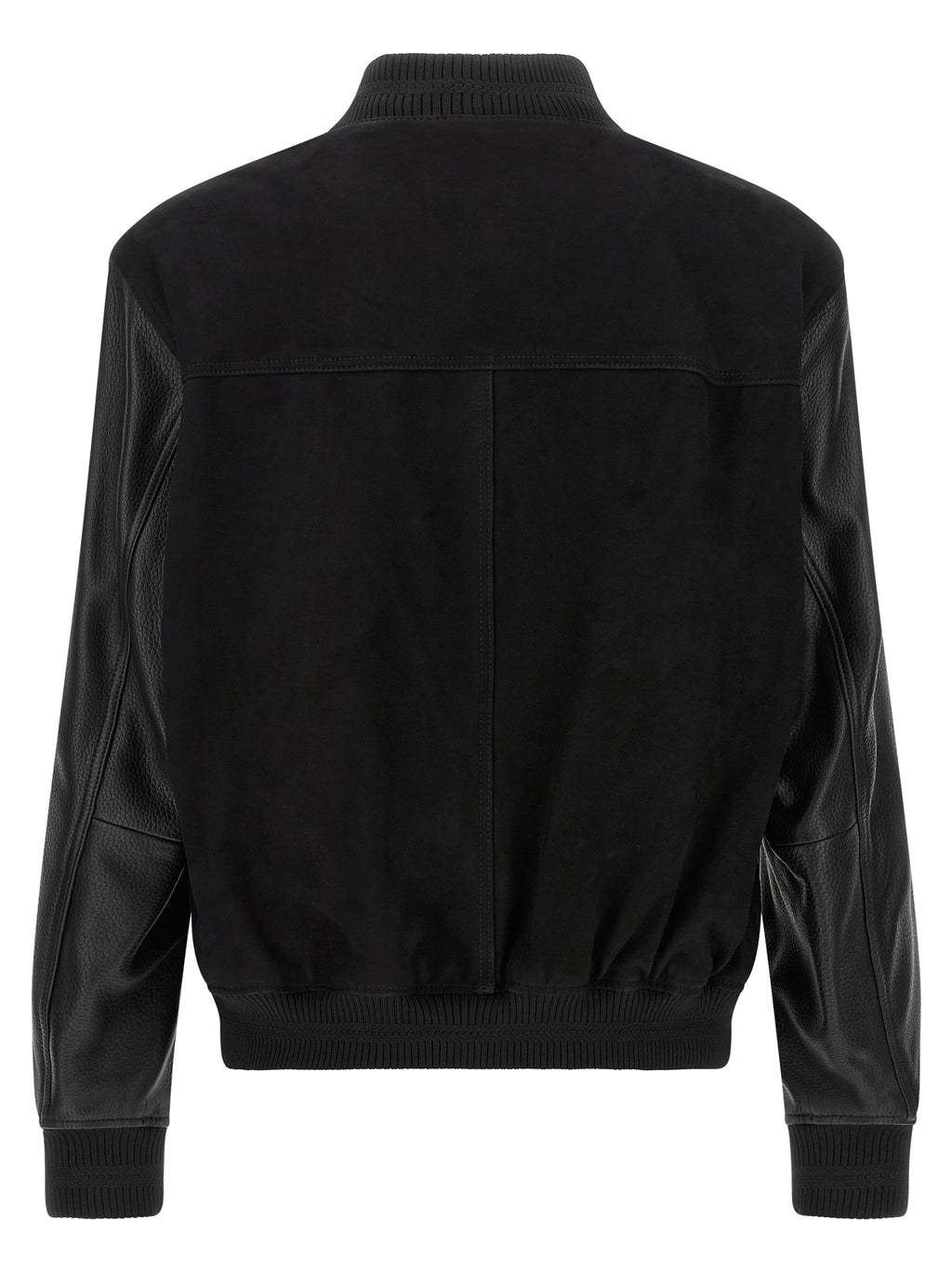 Schwarzer Bomber aus Polyester