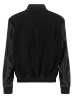 Schwarzer Bomber aus Polyester
