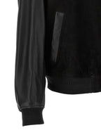 Schwarzer Bomber aus Polyester