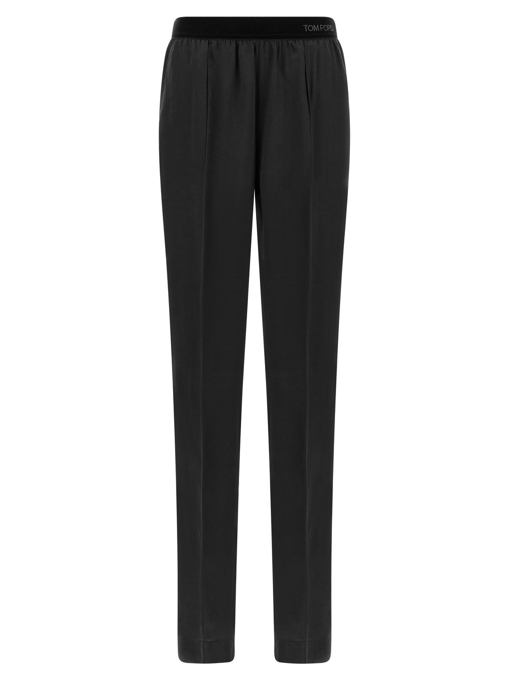 Schwarze Seidenhose Nachtwäsche