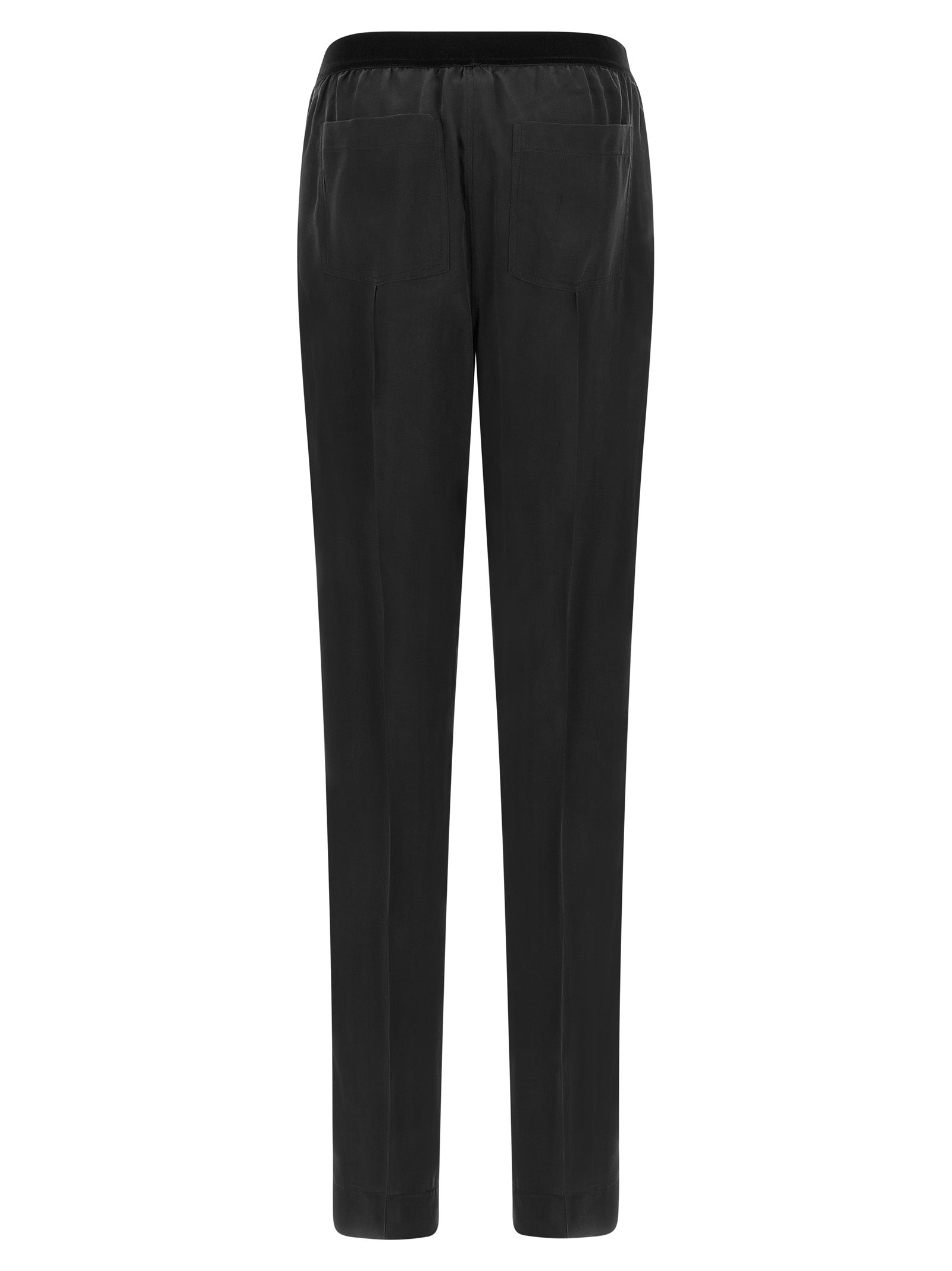 Schwarze Seidenhose Nachtwäsche