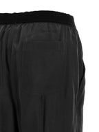 Schwarze Seidenhose Nachtwäsche