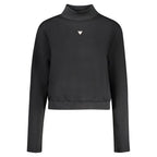 Damen-Sweatshirt aus schwarzem Polyester