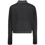 Damen-Sweatshirt aus schwarzem Polyester