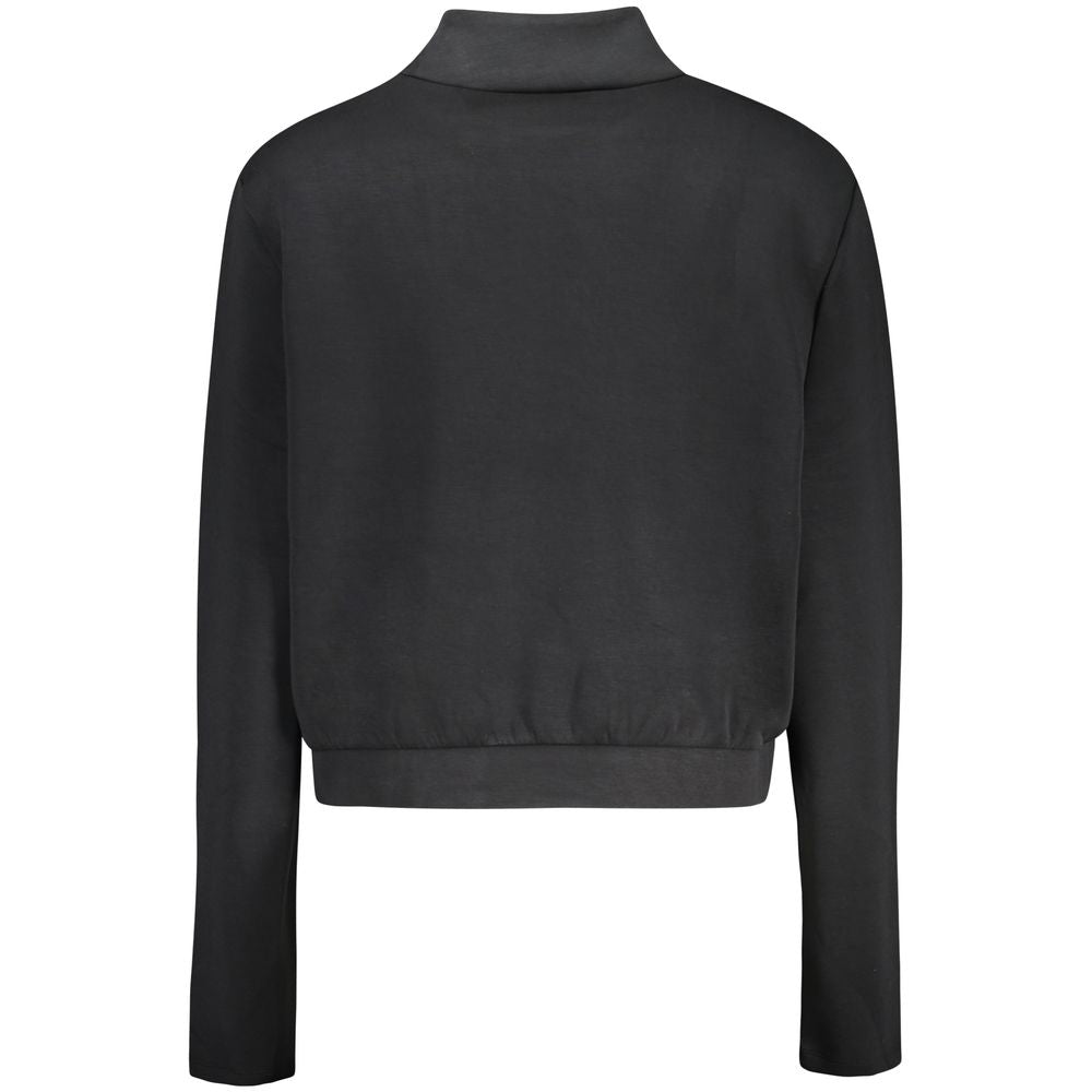 Damen-Sweatshirt aus schwarzem Polyester