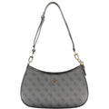 Schwarze Damen-Handtasche aus Polyurethan