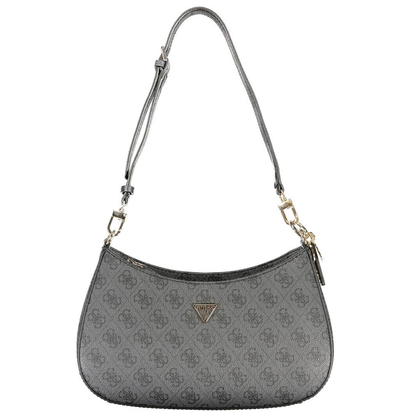 Schwarze Damen-Handtasche aus Polyurethan Guess Jeans