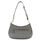 Schwarze Damen-Handtasche aus Polyurethan