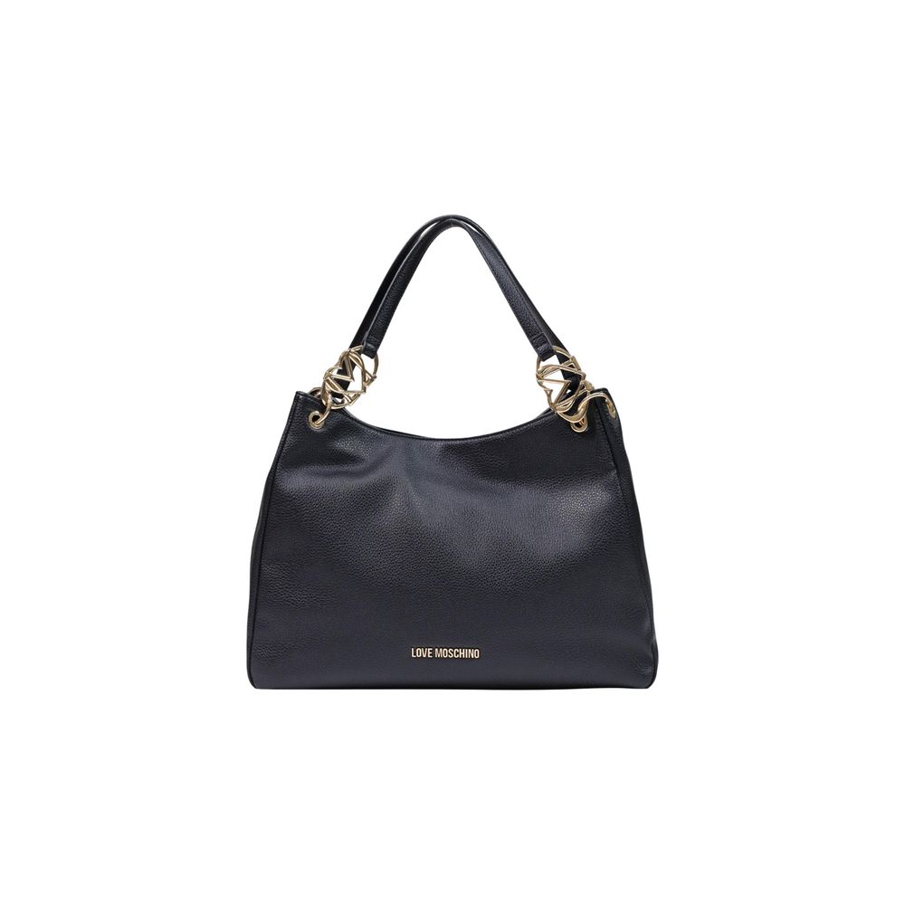 Schwarze Handtasche aus Polyethylen