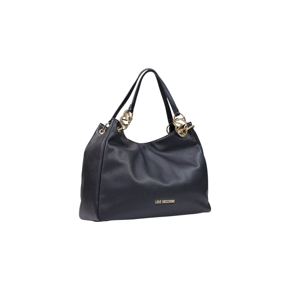 Schwarze Handtasche aus Polyethylen