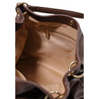 Braune Handtasche aus Polyethylen