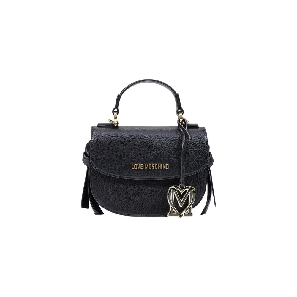 Schwarze Handtasche aus Polyethylen