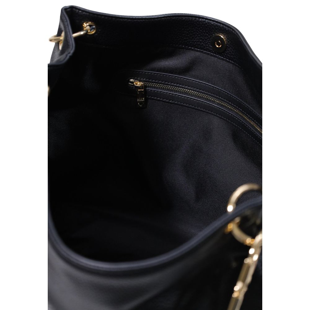 Schwarze Handtasche aus Polyethylen