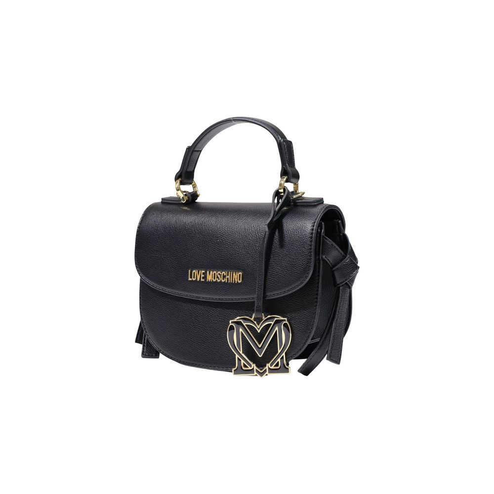 Schwarze Handtasche aus Polyethylen