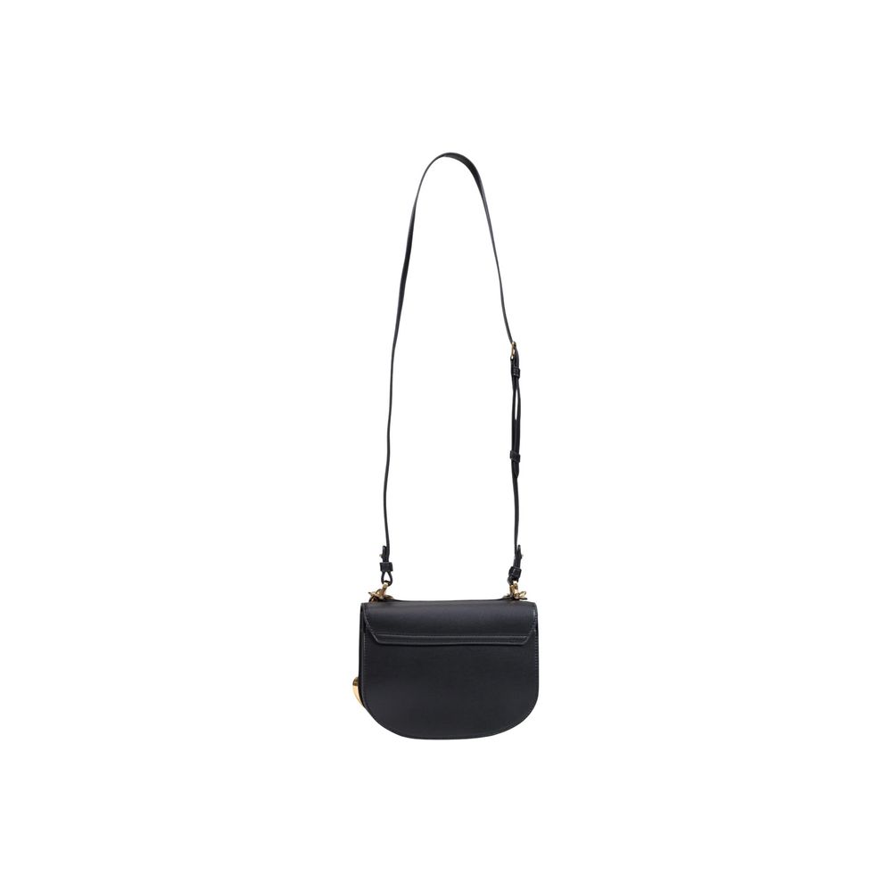 Schwarze Handtasche aus Polyester