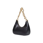 Schwarze Handtasche aus Polyester