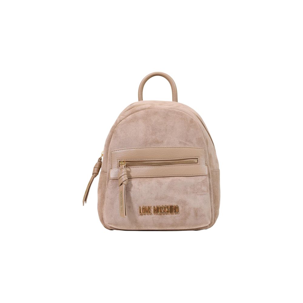 Beiger Rucksack aus Polyester