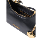 Schwarze Handtasche aus Polyester