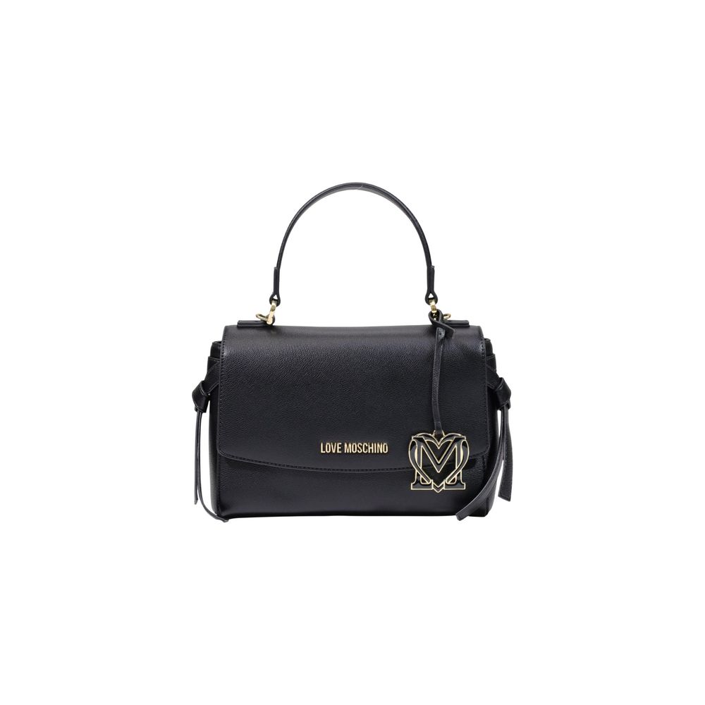 Schwarze Handtasche aus Polyethylen
