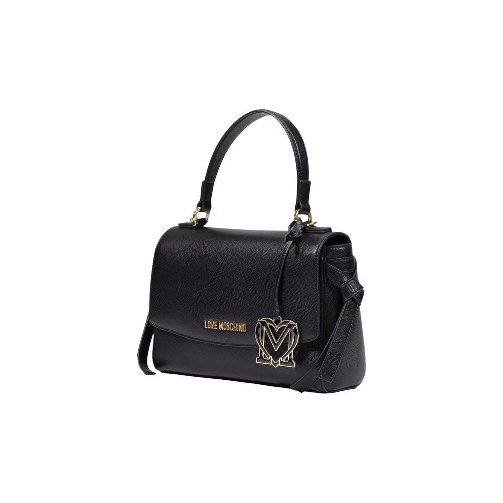 Schwarze Handtasche aus Polyethylen