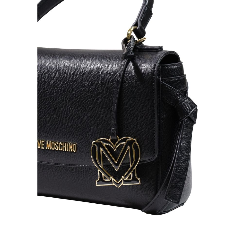 Schwarze Handtasche aus Polyethylen