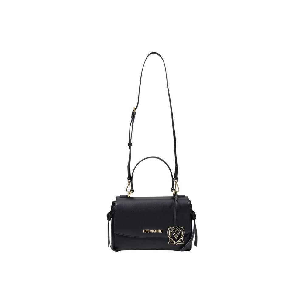 Schwarze Handtasche aus Polyethylen