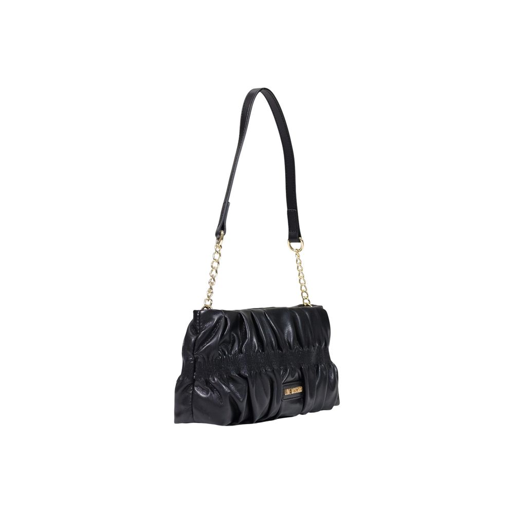 Schwarze Handtasche aus Polyethylen