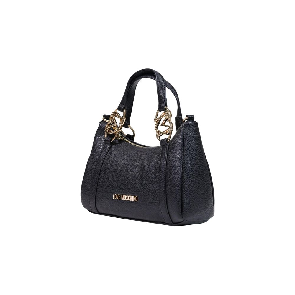Schwarze Handtasche aus Polyethylen