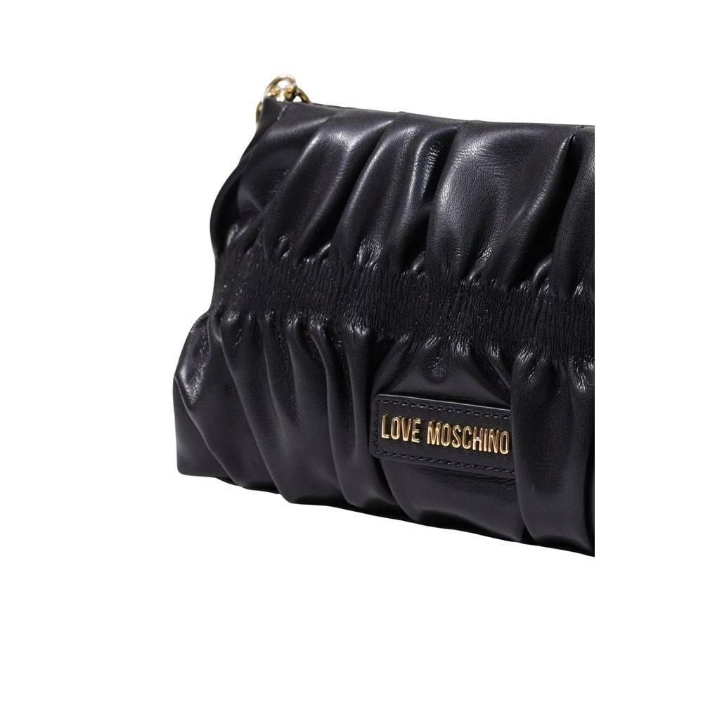 Schwarze Handtasche aus Polyethylen