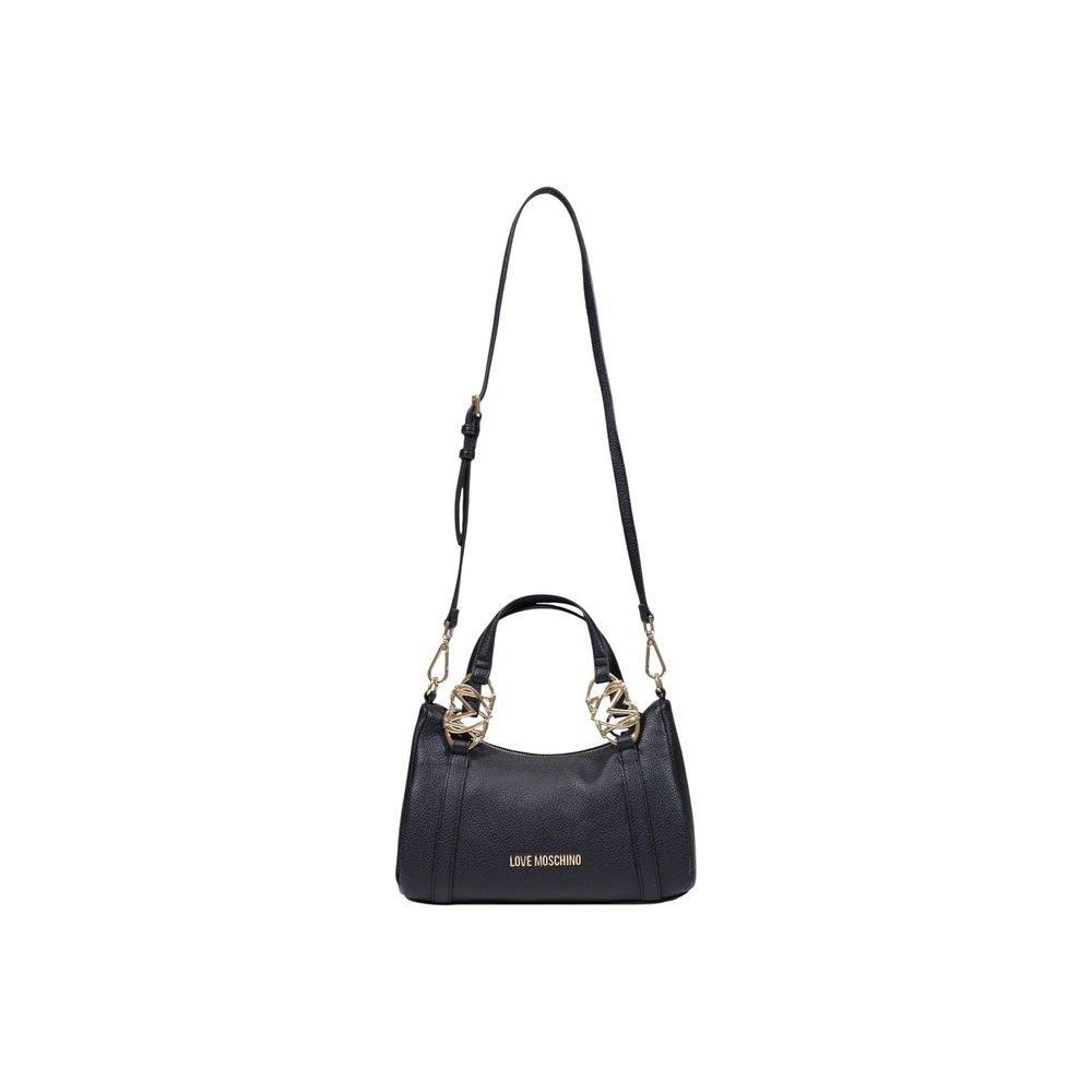 Schwarze Handtasche aus Polyethylen