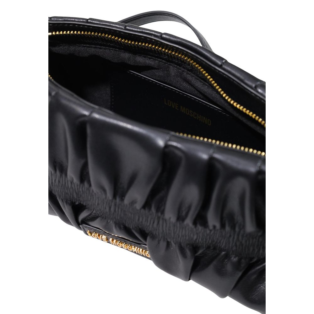 Schwarze Handtasche aus Polyethylen