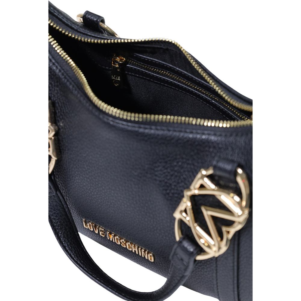 Schwarze Handtasche aus Polyethylen